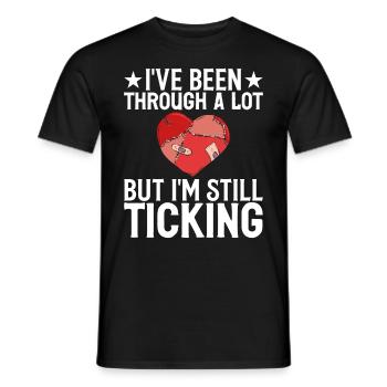 Genesung nach einer Operation am offenen Herzen - Männer T-Shirt - Schwarz - Vorne - AI Model Male 178 light (178cm)
