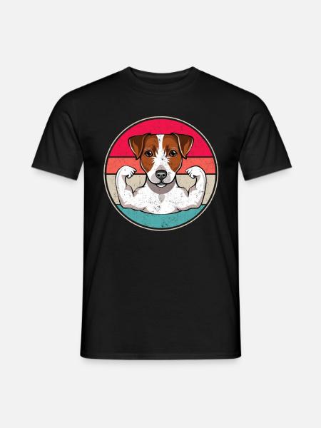 Jack Russell Terrier - Männer T-Shirt - Schwarz