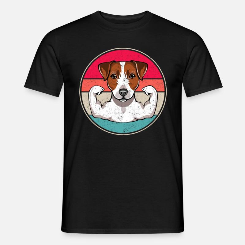 Jack Russell Terrier - Männer T-Shirt - Schwarz