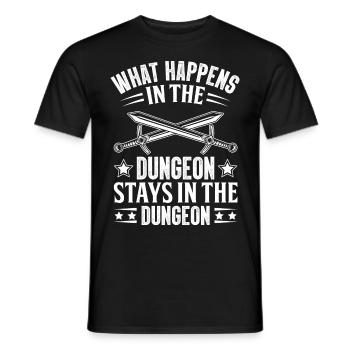 LARP Live-Action-Rollenspiele - Männer T-Shirt - Schwarz - Vorne - AI Model Male 178 light (178cm)