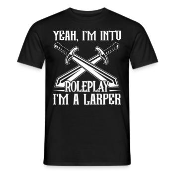 Jeux de rôle en direct LARP - T-shirt homme - noir - Devant - AI Model Male 178 light (178cm)