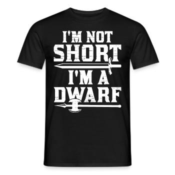 Lustige LARP Live Action Rollenspiele - Männer T-Shirt - Schwarz - Vorne - AI Model Male 178 light (178cm)