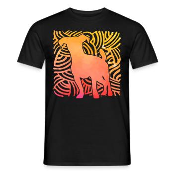 Jack Russell Terrier - T-shirt homme - noir - Devant - AI Model Male 178 light (178cm)