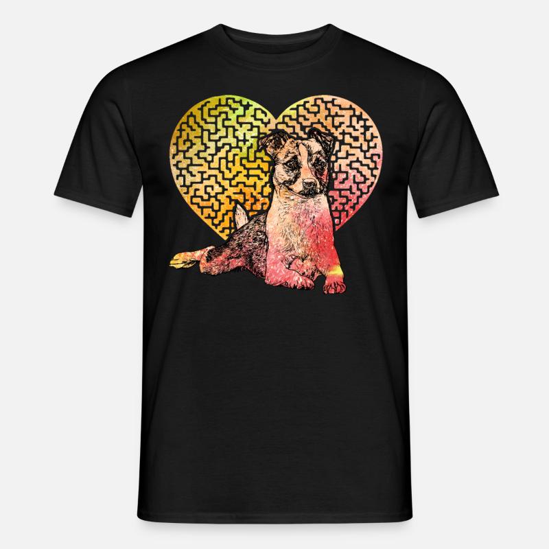 Jack Russell Terrier - Männer T-Shirt - Schwarz