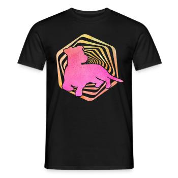 Jack Russell Terrier - T-shirt homme - noir - Devant - AI Model Male 178 light (178cm)