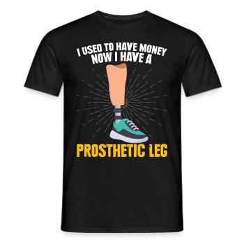 Amputierte - Männer T-Shirt - Schwarz - Vorne - AI Model Male 178 light (178cm)