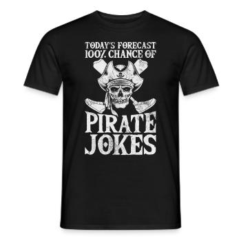 Funny arm prosthesis for amputees - Men's T-Shirt - black - Front - AI Model Male 178 light (178cm)