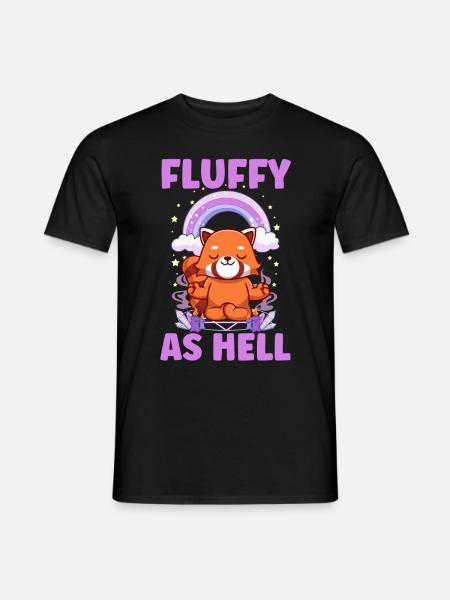 Furry Fandom Fursona Fursuit Fox - Men's T-Shirt - black
