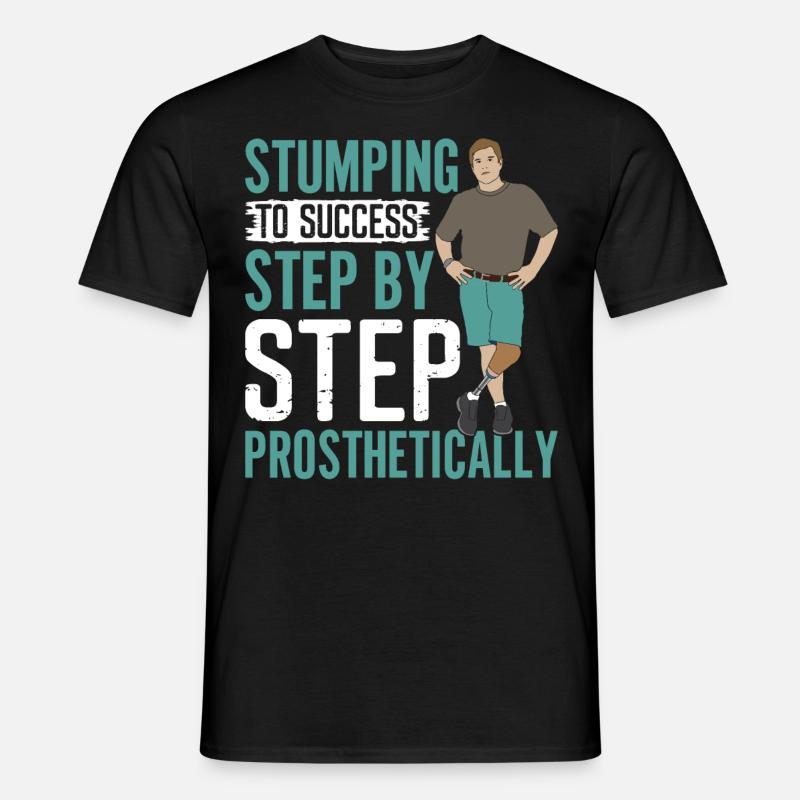 Amputés de prothèses de jambe - T-shirt homme - noir