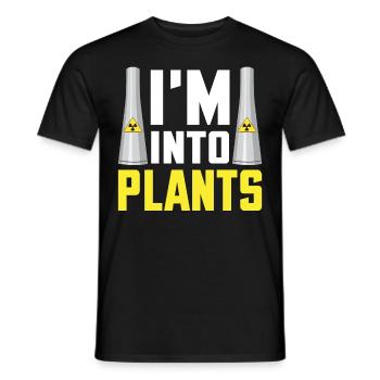 Ingénieur nucléaire de centrale nucléaire - T-shirt homme - noir - Devant - AI Model Male 178 light (178cm)