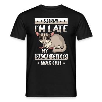 Australia Marsupial Wildlife Animal Lover Sugar - Men's T-Shirt - black - Front - AI Model Male 178 light (178cm)