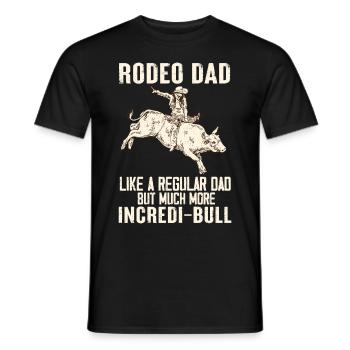 Bull Rider Cowboy Bull Riding - Men's T-Shirt - black - Front - AI Model Male 178 light (178cm)