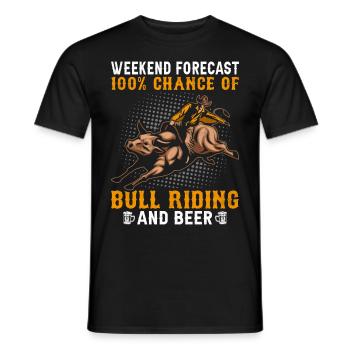Bull Rider Cowboy - T-shirt homme - noir - Devant - AI Model Male 178 light (178cm)