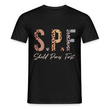 Esthéticienne, Soins de la peau, Beauté, Dermantologue, - T-shirt homme - noir - Devant - AI Model Male 178 light (178cm)