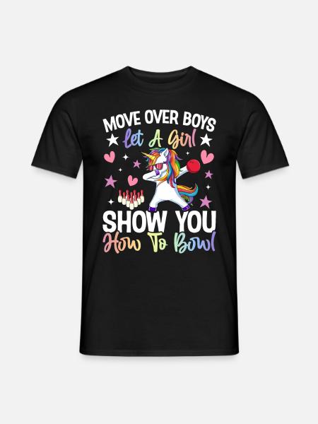 Bowling Girl Bowler - Men's T-Shirt - black