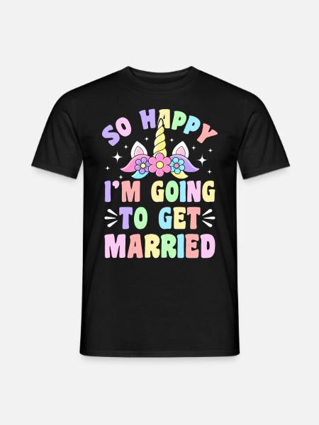 Wedding Bridal Shower - Men's T-Shirt - black