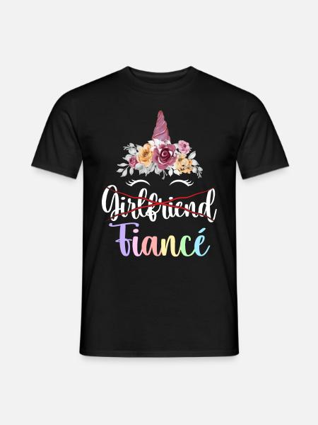 Engagement Bridal Shower - Men's T-Shirt - black