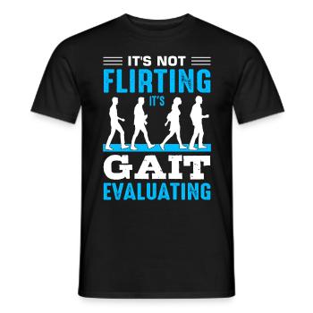 Emploi de physiothérapeute PT Physiotherapy - T-shirt homme - noir - Devant - AI Model Male 178 light (178cm)