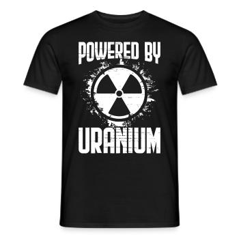 Centrale nucléaire Ingénieur nucléaire - T-shirt homme - noir - Devant - AI Model Male 178 light (178cm)