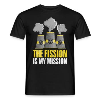Nuclear Fuel Nuclear Power Plant - Men's T-Shirt - black - Front - AI Model Male 178 light (178cm)