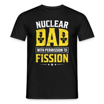 Nuclear Engineer - Men's T-Shirt - black - Front - AI Model Male 178 light (178cm)