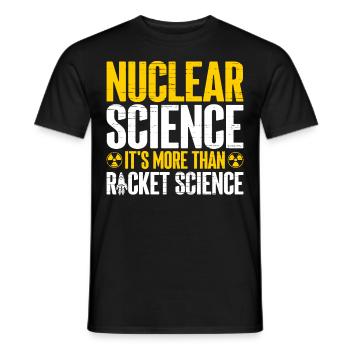 Nuclear Engineer - Men's T-Shirt - black - Front - AI Model Male 178 light (178cm)