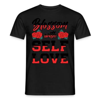 Motivation Amour de soi Positivité Je t’aime - T-shirt homme - noir - Devant - AI Model Male 178 light (178cm)