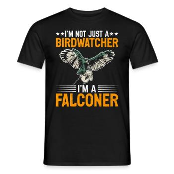 Vogelbeobachtung Falknerei - Männer T-Shirt - Schwarz - Vorne - AI Model Male 178 light (178cm)
