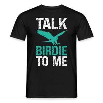 Funny Birdwatcher Falconer Falconry - Men's T-Shirt - black - Front - AI Model Male 178 light (178cm)