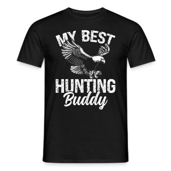 Hawking Falconry Falconry Falconer - Men's T-Shirt - black - Front - AI Model Male 178 light (178cm)