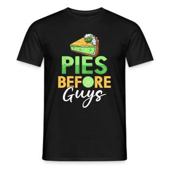 Dessert for Key Lime Pie Lovers - Men's T-Shirt - black - Front - AI Model Male 178 light (178cm)