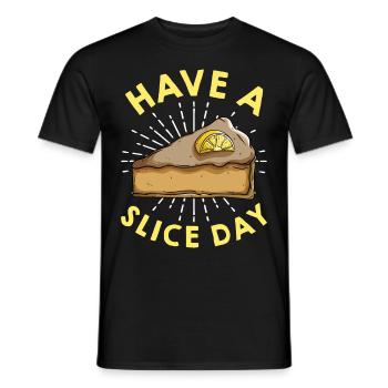 Fun dessert for Key Lime Pie lovers - Men's T-Shirt - black - Front - AI Model Male 178 light (178cm)