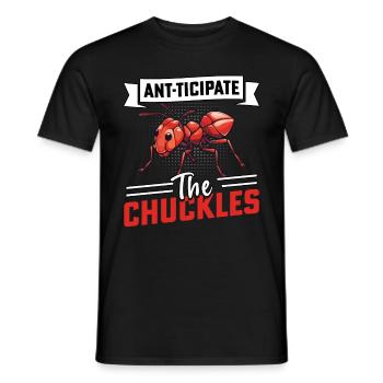 Anticipate the chuckles - Men's T-Shirt - black - Front - AI Model Male 178 light (178cm)