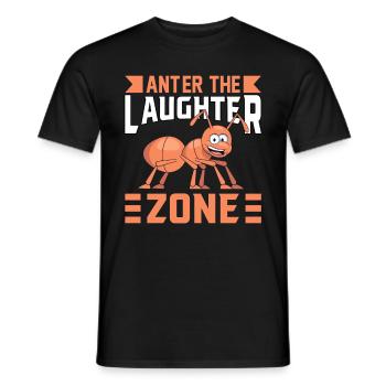 Anter the Laughter Zone - Men's T-Shirt - black - Front - AI Model Male 178 light (178cm)