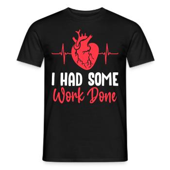 Survivant d’une opération à cœur ouvert - T-shirt homme - noir - Devant - AI Model Male 178 light (178cm)