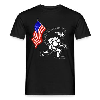Folklore Fabelwesen Ureinwohner Amerikas Pukwudgie - Männer T-Shirt - Schwarz - Vorne - AI Model Male 178 light (178cm)
