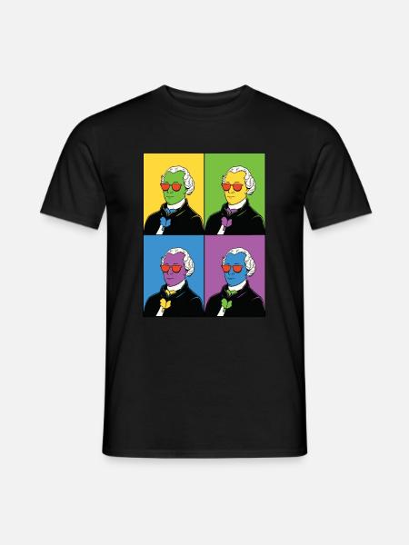 Philosoph Philosophie Immanuel Kant - Männer T-Shirt - Schwarz