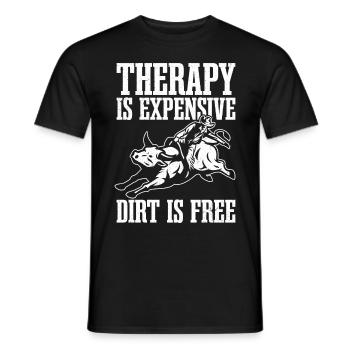 Bull Rider Bull Riding - Men's T-Shirt - black - Front - AI Model Male 178 light (178cm)