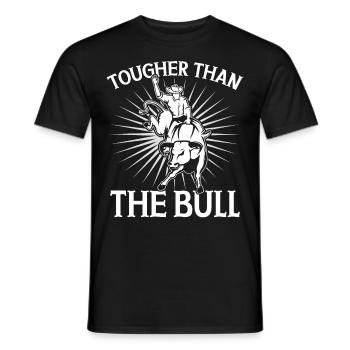 Bull Rider Bull Riding Cowboy - Men's T-Shirt - black - Front - AI Model Male 178 light (178cm)