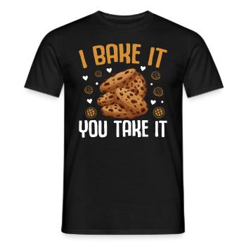 Baking Cookies Boy Scout Cookie Vendor - Men's T-Shirt - black - Front - AI Model Male 178 light (178cm)