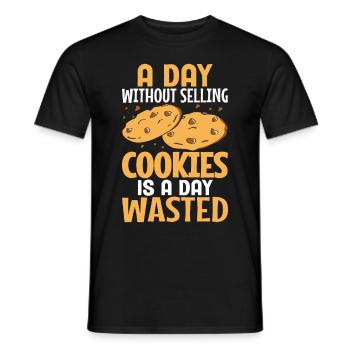 Boy Scout Cookie Merchant - Men's T-Shirt - black - Front - AI Model Male 178 light (178cm)