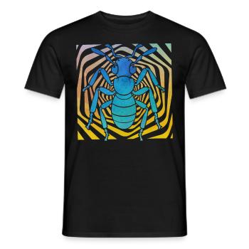 fourmi - T-shirt homme - noir - Devant - AI Model Male 178 light (178cm)