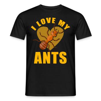 J'adore mes réponses - T-shirt homme - noir - Devant - AI Model Male 178 light (178cm)
