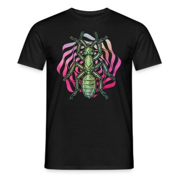 fourmi - T-shirt homme - noir - Devant - AI Model Male 178 light (178cm)
