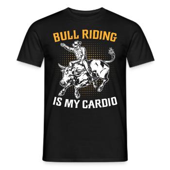 Bull Rider Cowboy - T-shirt homme - noir - Devant - AI Model Male 178 light (178cm)