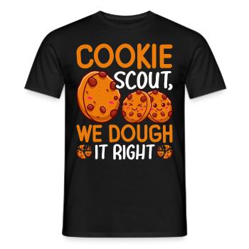 Funny Cookie Vendor - Men's T-Shirt - black - Front - AI Model Male 178 light (178cm)