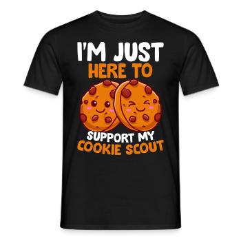 Keks-Händler - Männer T-Shirt - Schwarz - Vorne - AI Model Male 178 light (178cm)