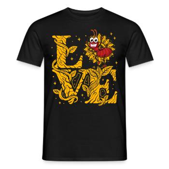 Ants love - Men's T-Shirt - black - Front - AI Model Male 178 light (178cm)