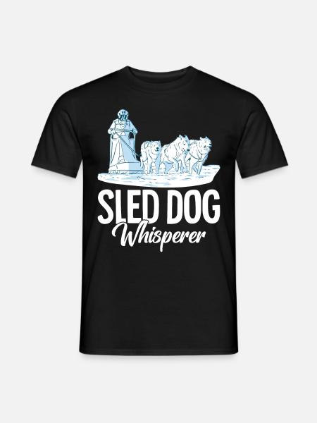 Mushing Dog Sledding Musher - Men's T-Shirt - black