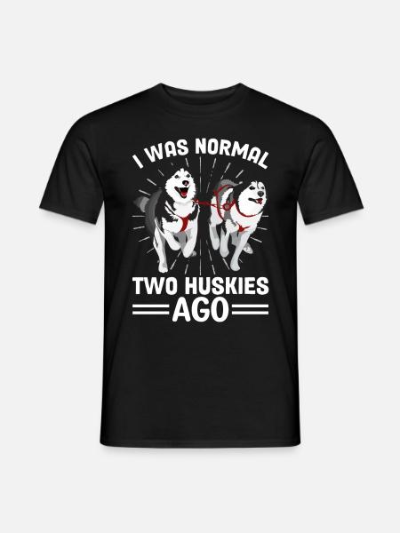 Mushing Dog Sledding Siberian Husky - Men's T-Shirt - black